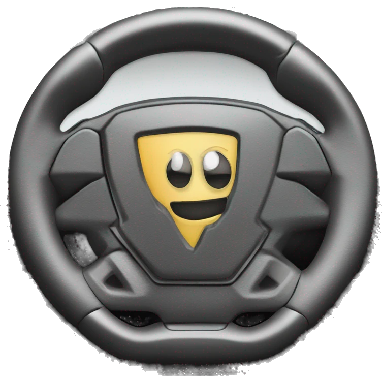 Steering wheel of lambo emoji