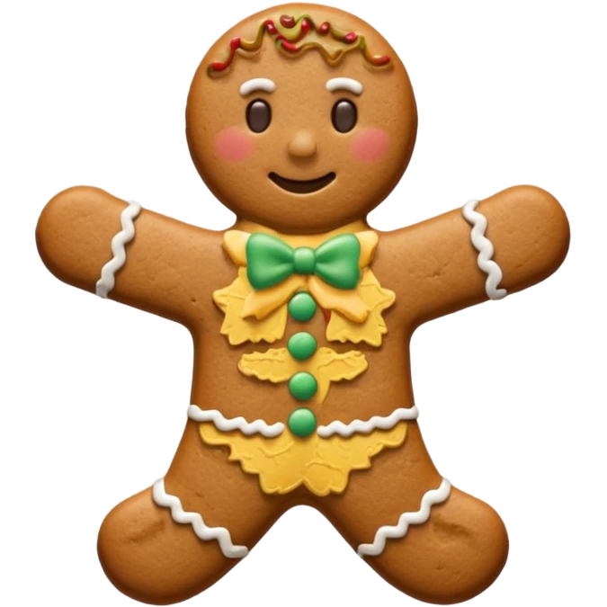 cookie man shape emoji