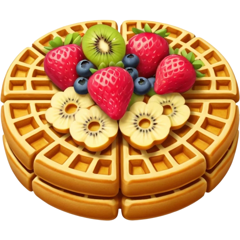 Fruit waffles  emoji