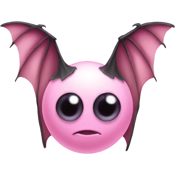 Light pink eyeball with bat wings emoji