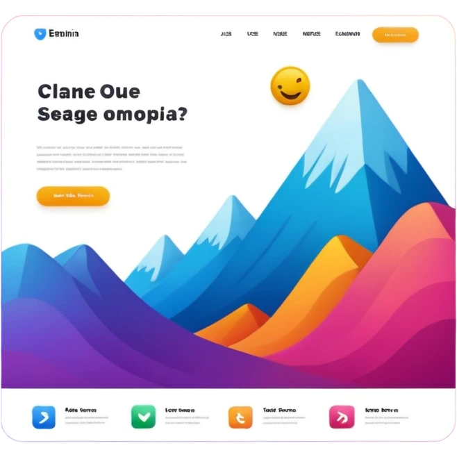 landingpage website emoji