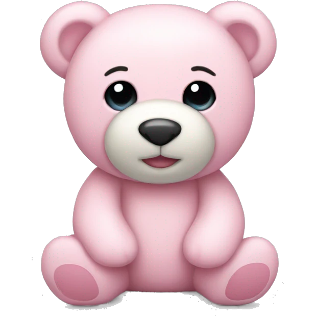 light pink teddy bear emoji