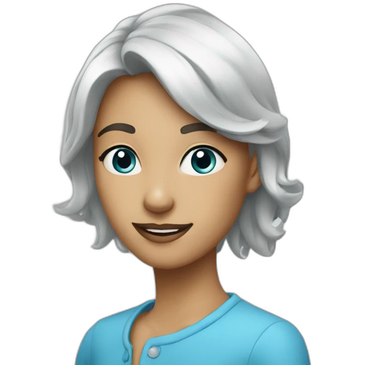 Coeur bleu claire emoji