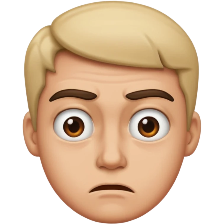 Grossed out face emoji