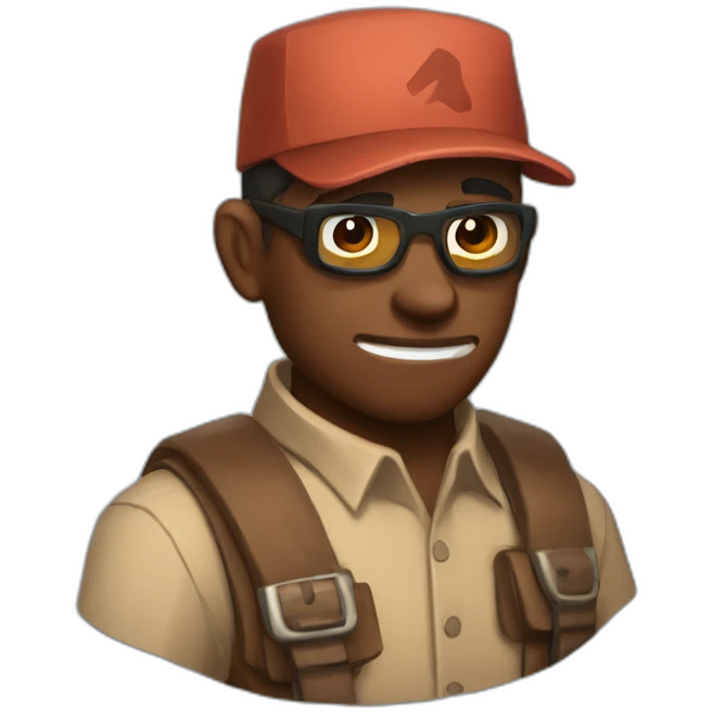 scout from the game team fortress 2 emoji