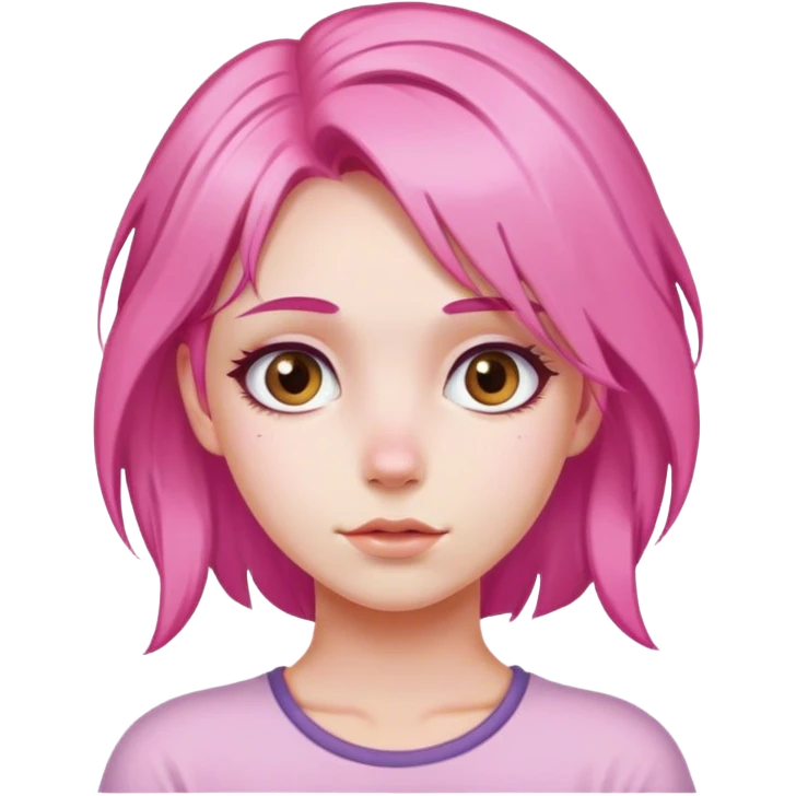 Girl pink emoji