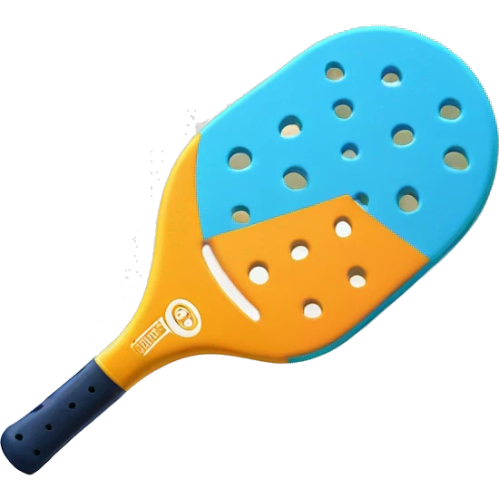 Pickleball paddle and ball emoji