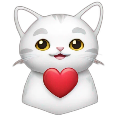 cat with heart emoji