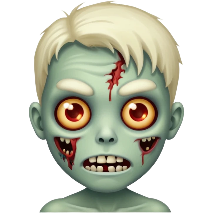 A cute and funny zombie shows "Cool" emoji