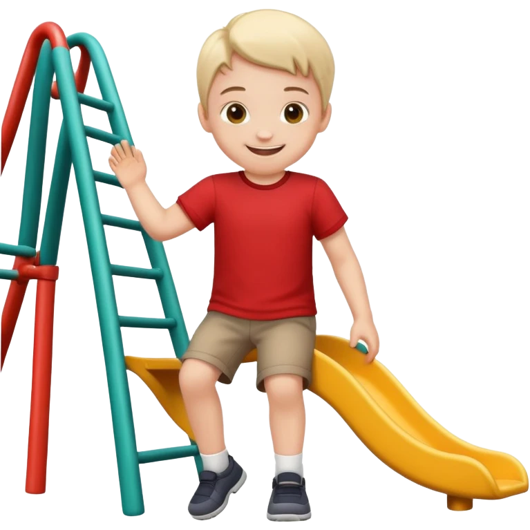 child playing at the playground emoji