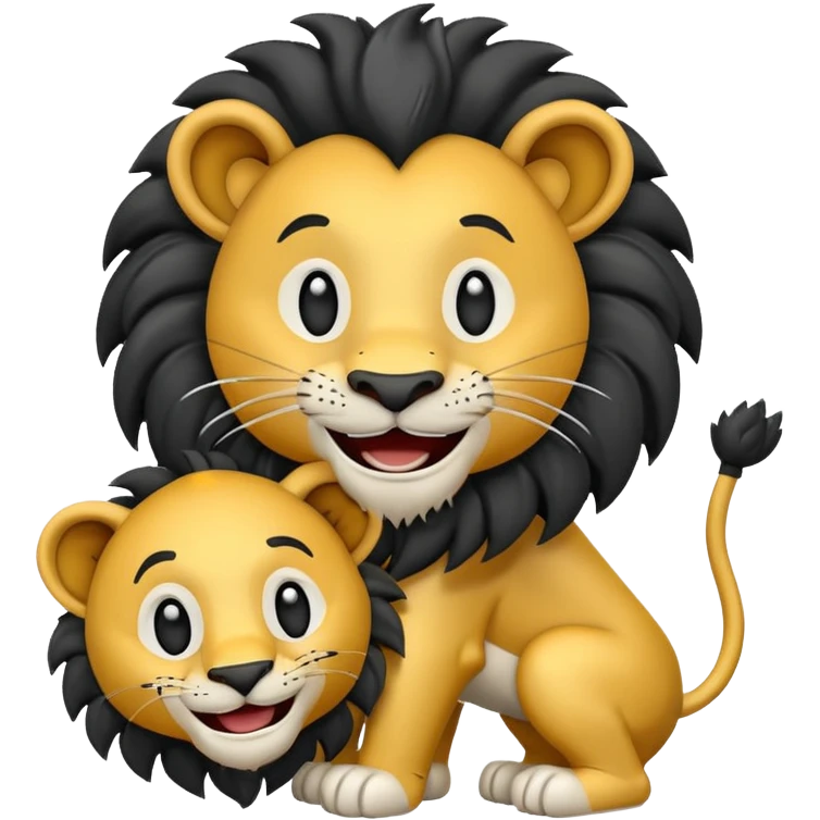 Lion & Bendy emoji