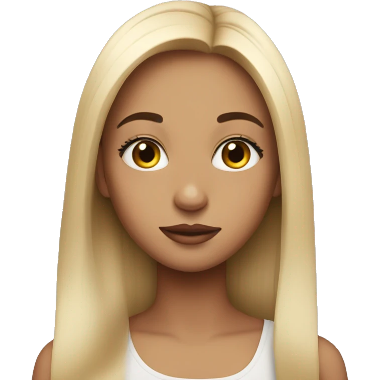 Girl with very Long lashes emoji