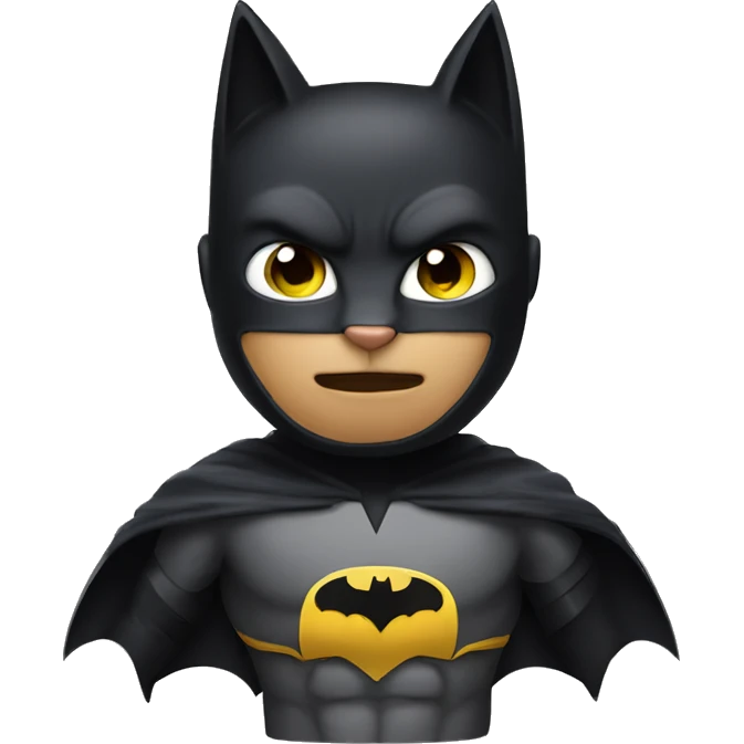 cat as Batman emoji