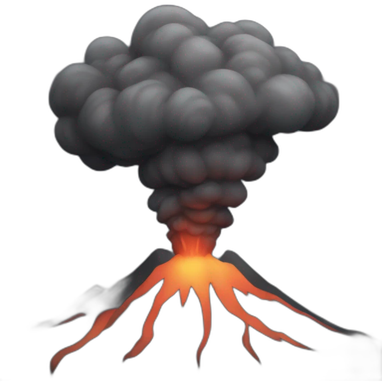 dark tornado volcano emoji