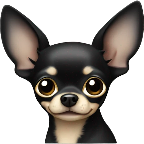 small black chihuahua emoji