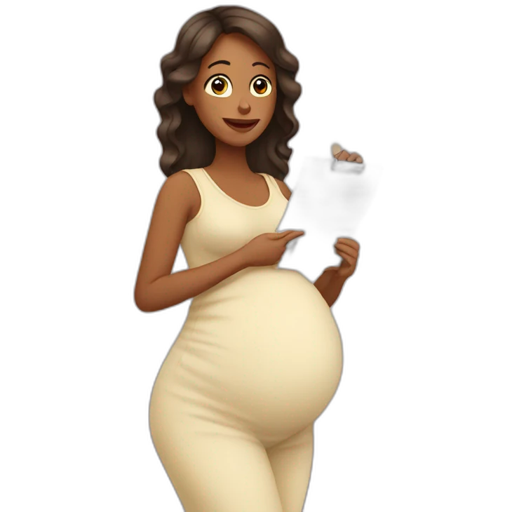 pregnant woman and planning pregnancy emoji