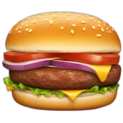 bbq burger emoji