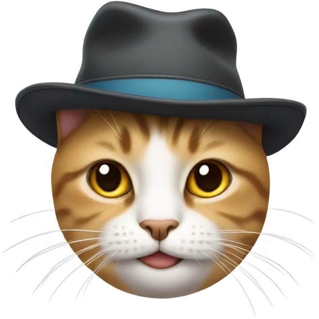Cat wearing hat emoji