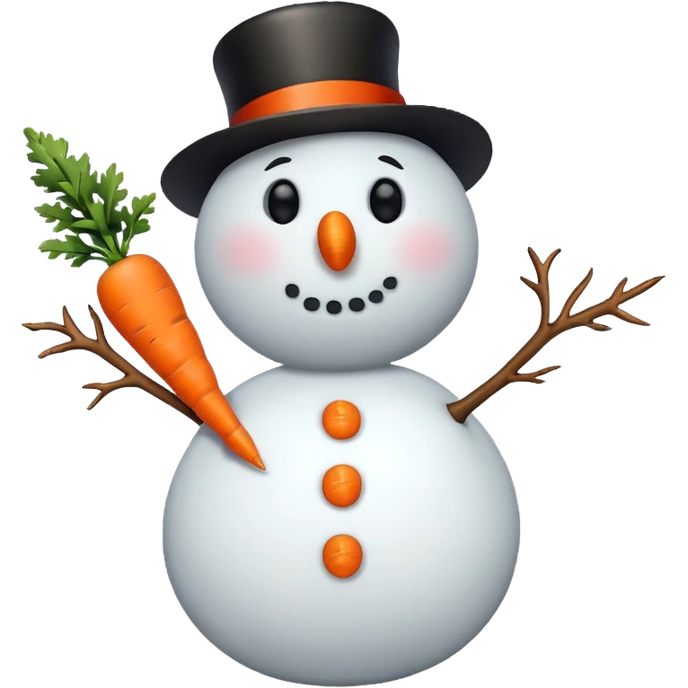 Snowman blowing a kiss emoji
