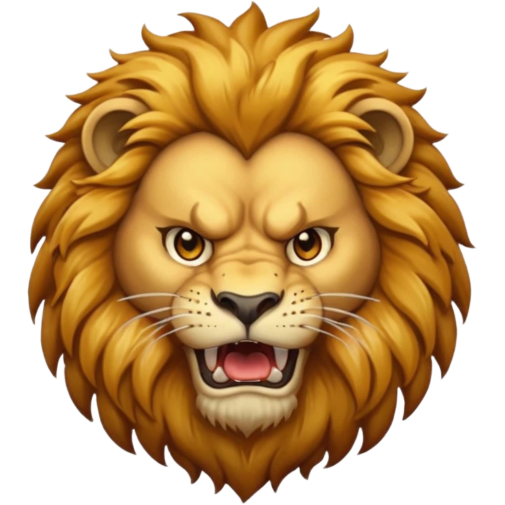 Angry lion emoji