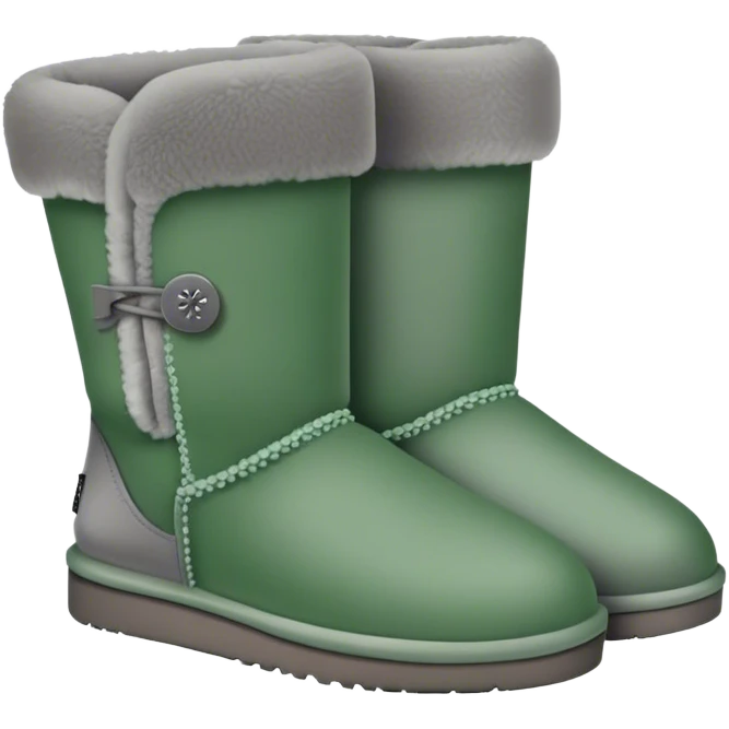 Green grey low uggs emoji
