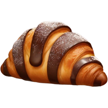 Chocolate croissant emoji