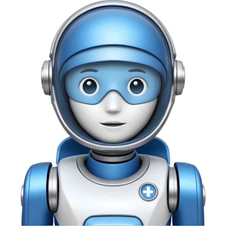 blue and white astrobot copilot emoji