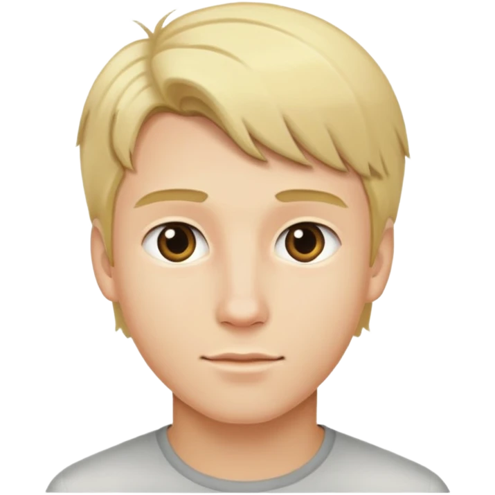blonde young man emoji