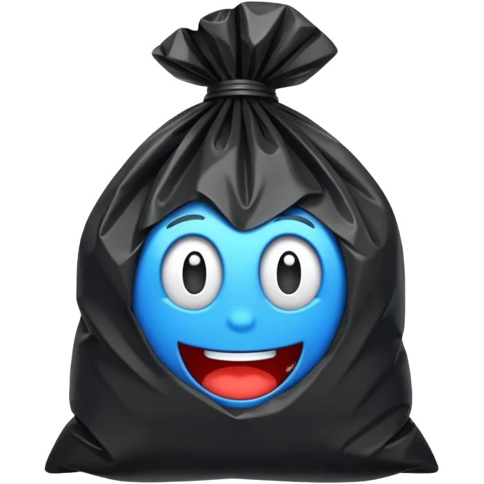 rubbish bag plain emoji