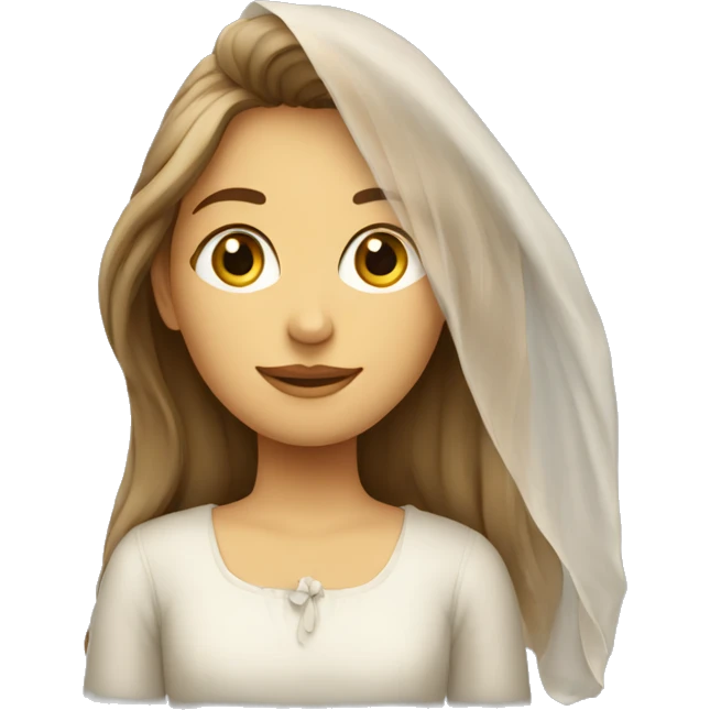 Une fille avec le voile emoji