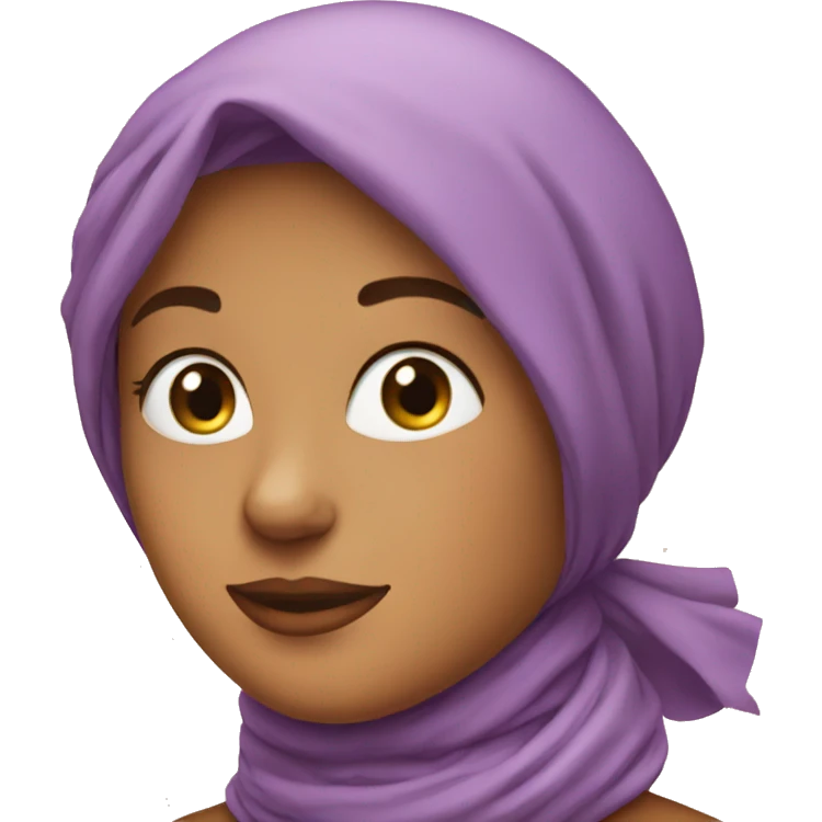 lady in head scarf emoji