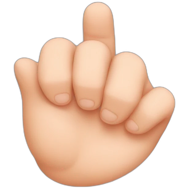 Chubby thumb emoji
