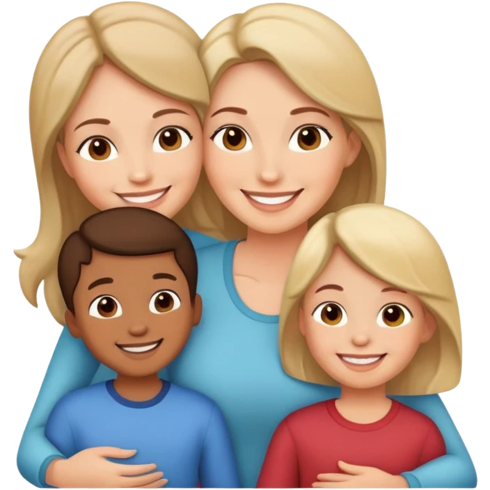 mom with kids emoji