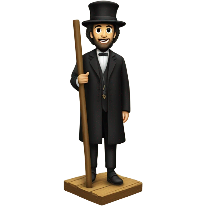 Hasidic Jewish person on stilts emoji