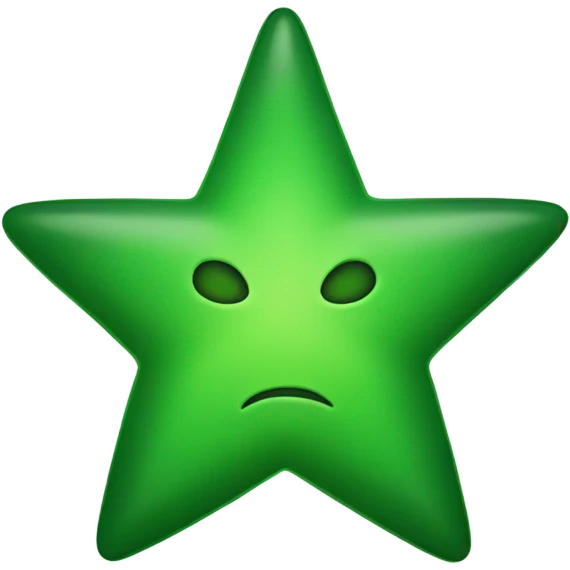 Green star emoji