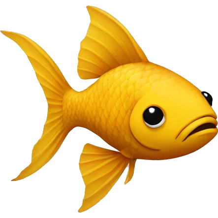 Fish covered in turmeric emoji
