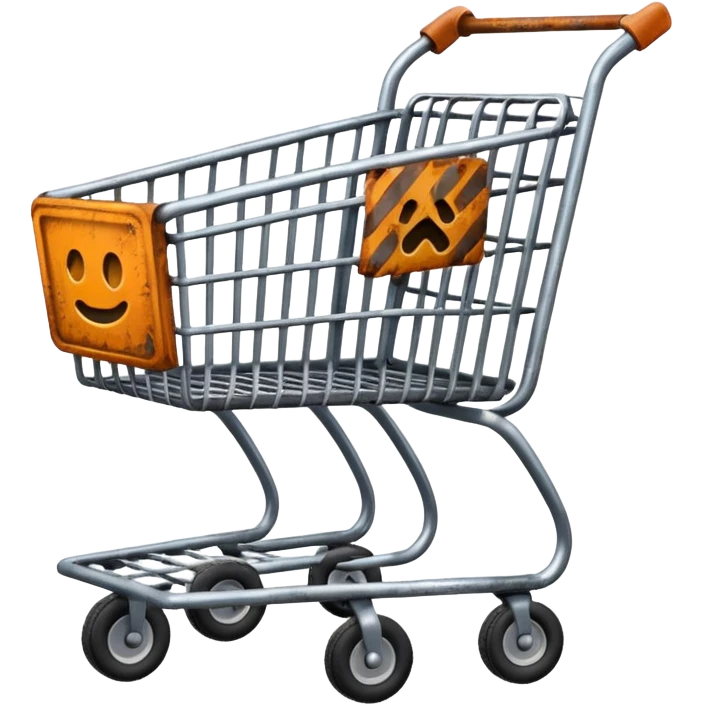 shopping cart broken emoji