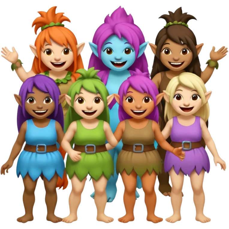 Make a women laughing women troll laughing emoji