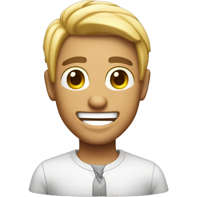 Rosto feliz dando um legal emoji