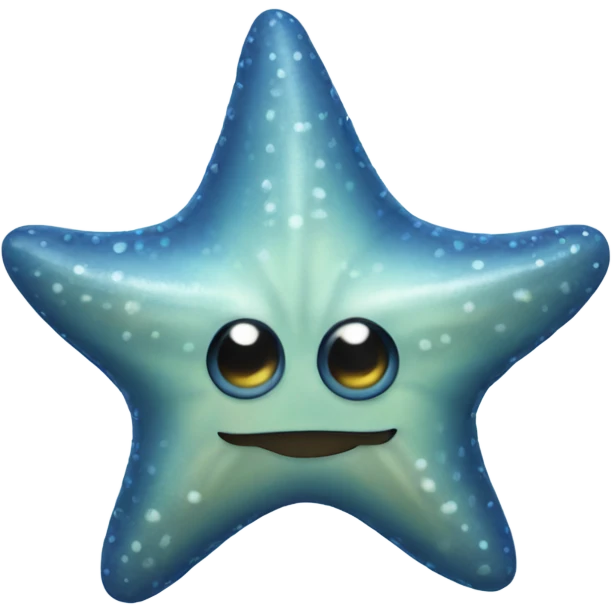 Blue star fish emoji