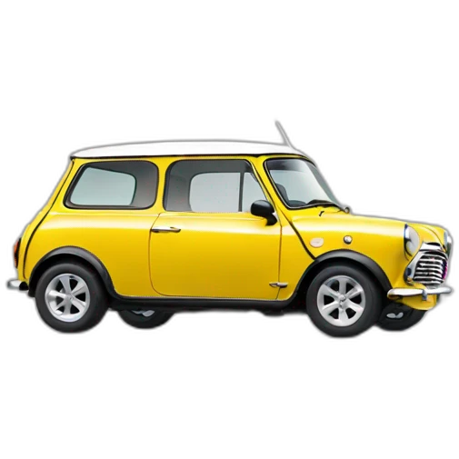 yellow classic mini cooper emoji
