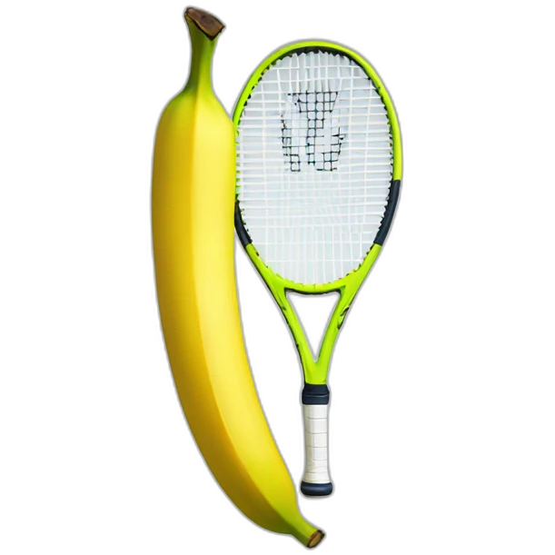 Banana won a tennis tournament emoji