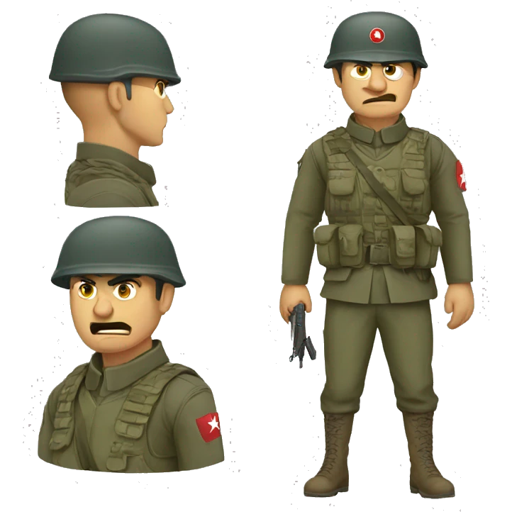angry Turkish soldier emoji