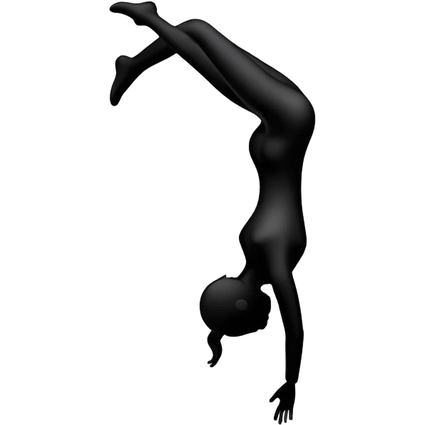 upside down figure silhouette emoji