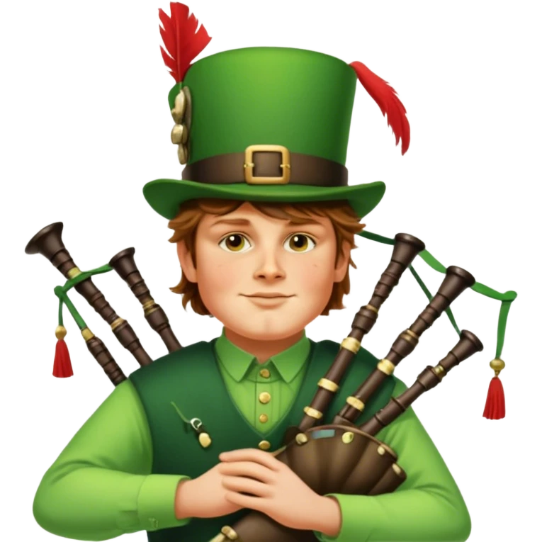 Green Bagpiper emoji