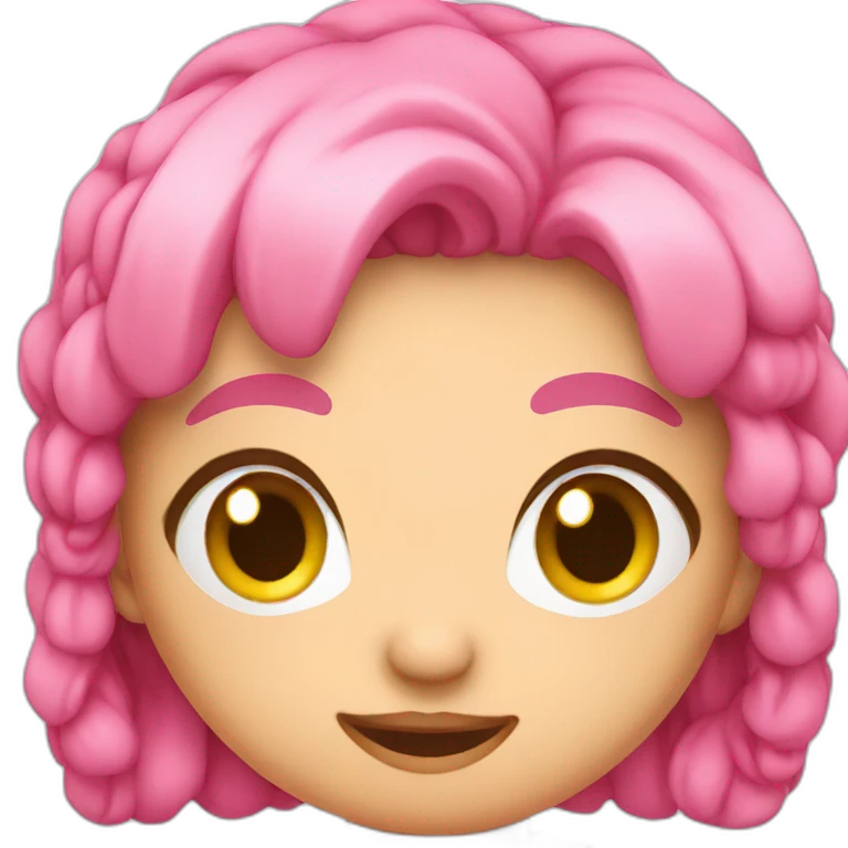 Cute pink backpack emoji