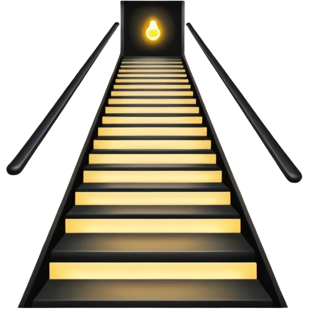 Lights up stairs looking down stairs emoji