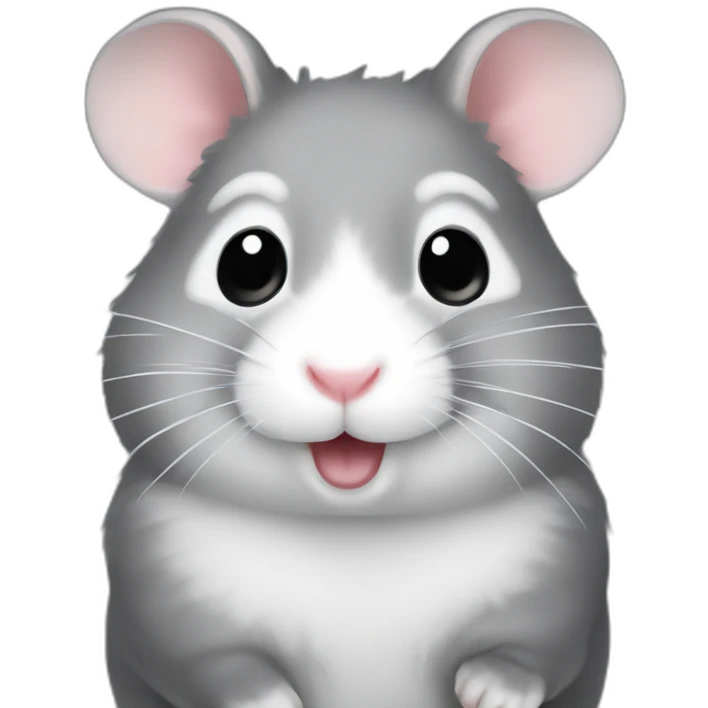 Grey hamster  emoji