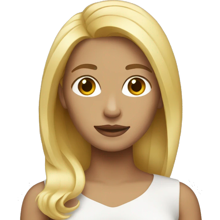 make the woman blond hair emoji