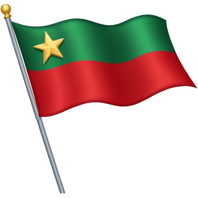 african american flag with a star emoji